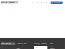 Tablet Screenshot of newtypography.co.uk